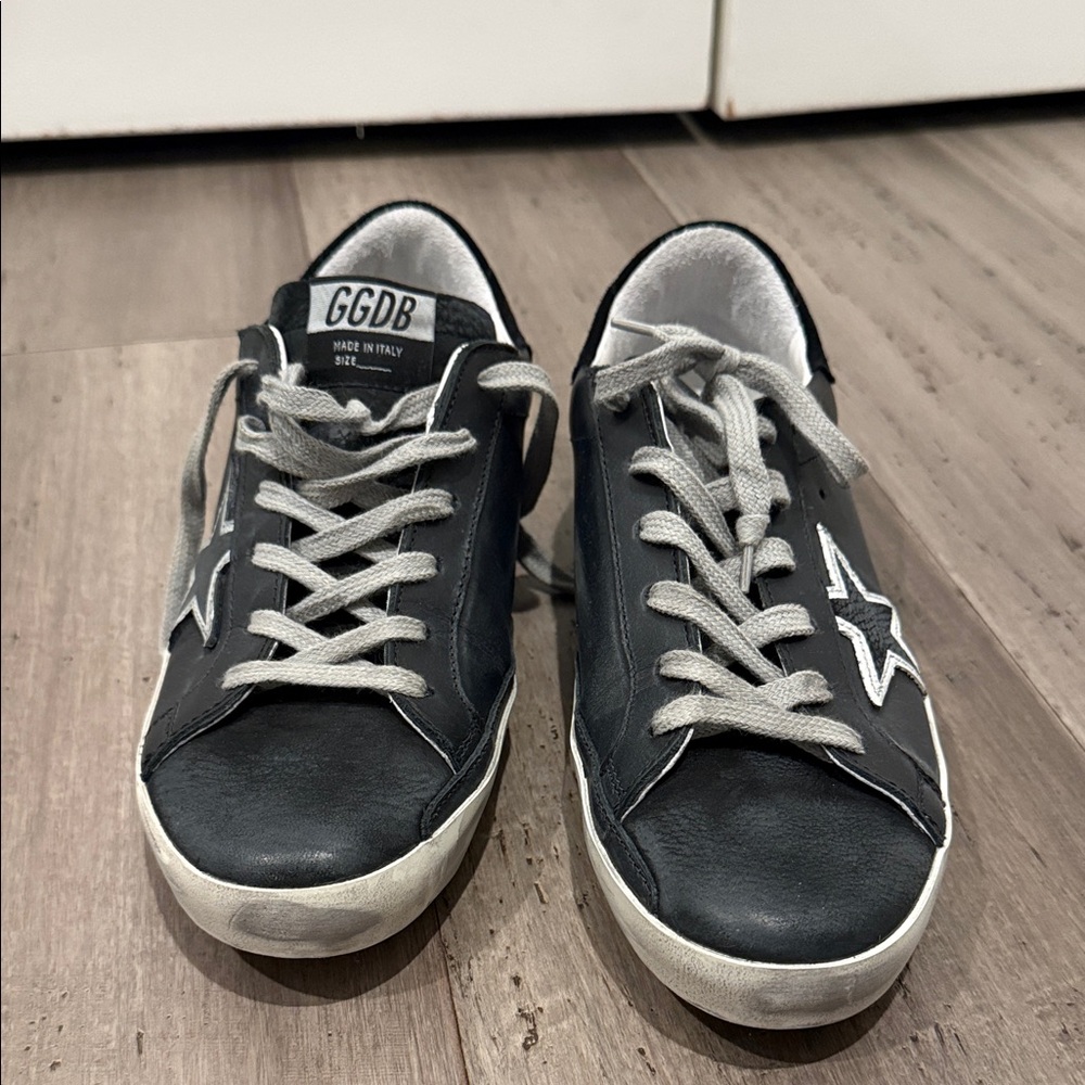 Black and White Golden Goose Sneakers - Picture 2 of 7